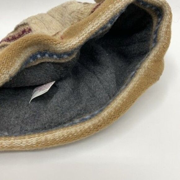 Wiki Wool Works Walking Hat Patch Work Beanie Beige Recycled Wool Women One Size main image 15